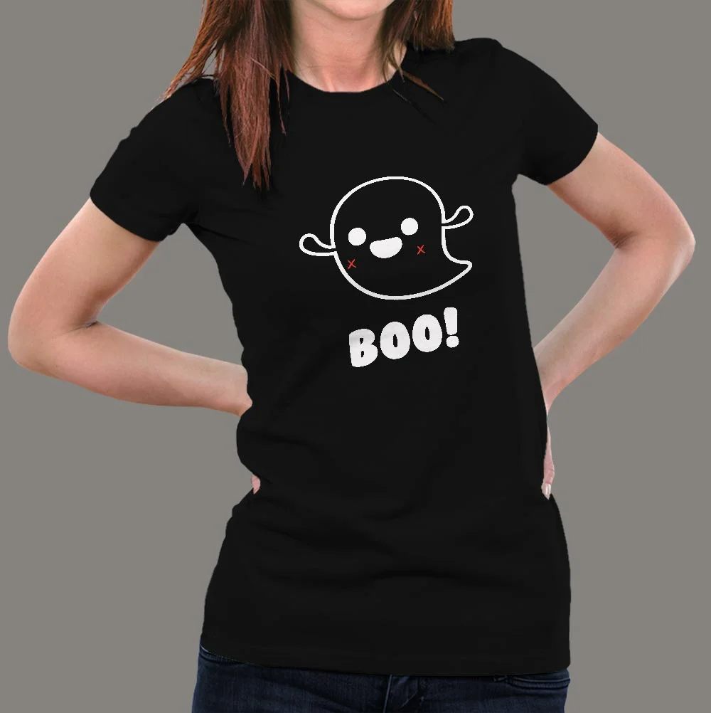 Cute Ghost Boo Halloween Women’s T-shirt