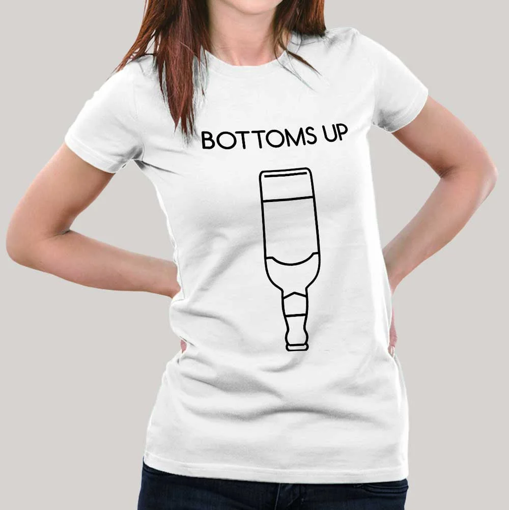 Bottoms Up - Women's Alcohol T-shirt