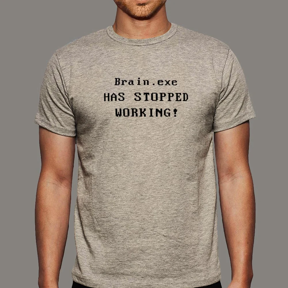 Brain.exe Has Stopped Working Men's Tee