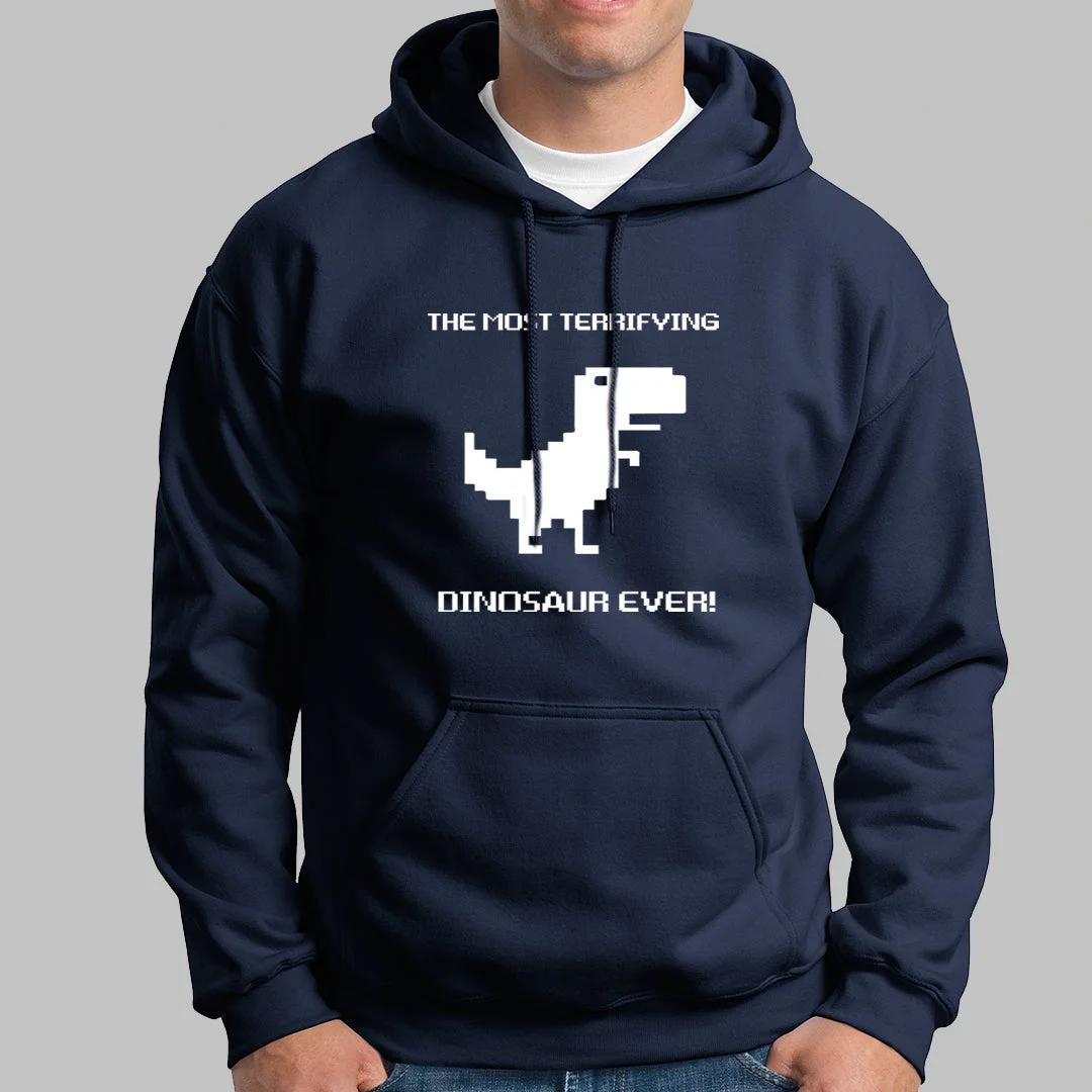 Google Chrome Offline Dinosaur Hoodies For Men