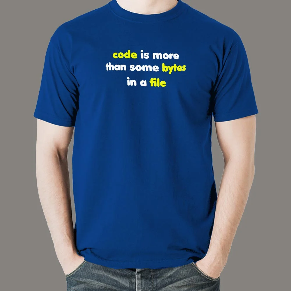 Code Is More Than Some Bytes Men's T-Shirt