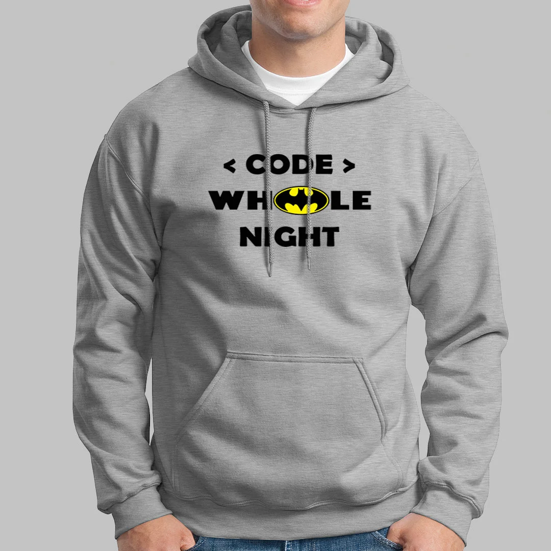 Code Whole Night Hoodies For Men