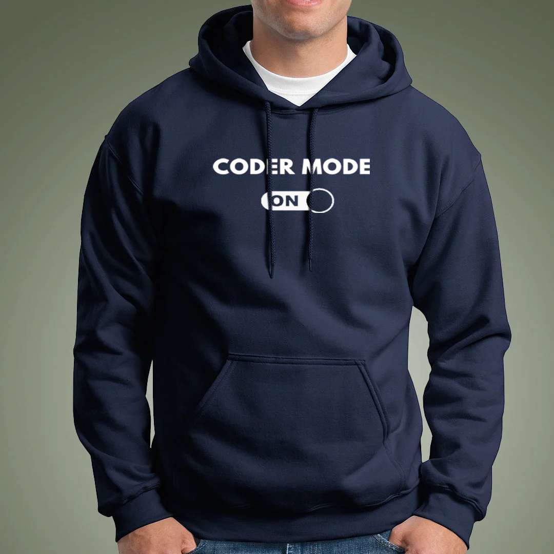 Coder Mode On Cotton & Zip Hoodies - Programmer Style