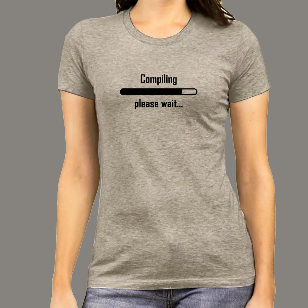 Compiling, Please Wait Women's Coding Shirt