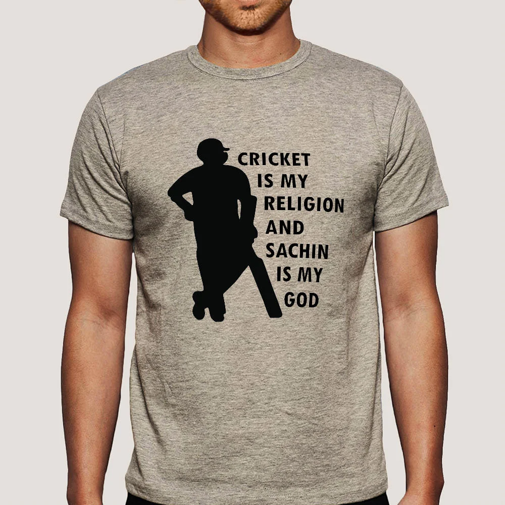 Buy Cricket is My Religion & Sachin Is My God Men's T-shirt At Just Rs 349 On Sale!