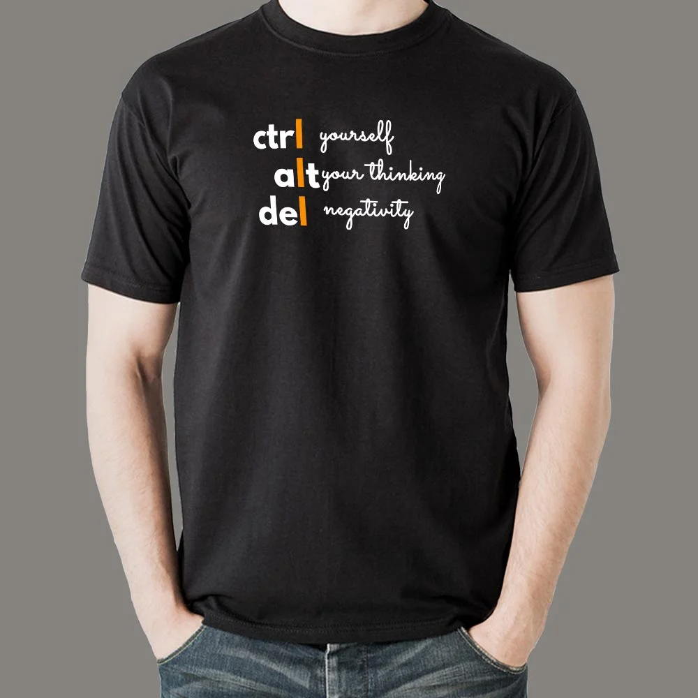 Ctrl Alt Del Mindset T-Shirt - Positivity Code