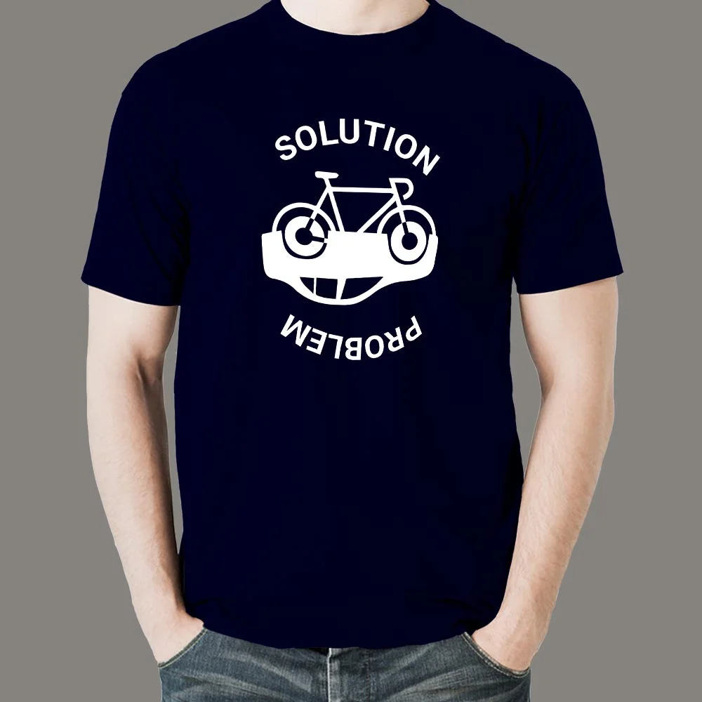 Solution for pollution Bicycling Men’s T-Shirt