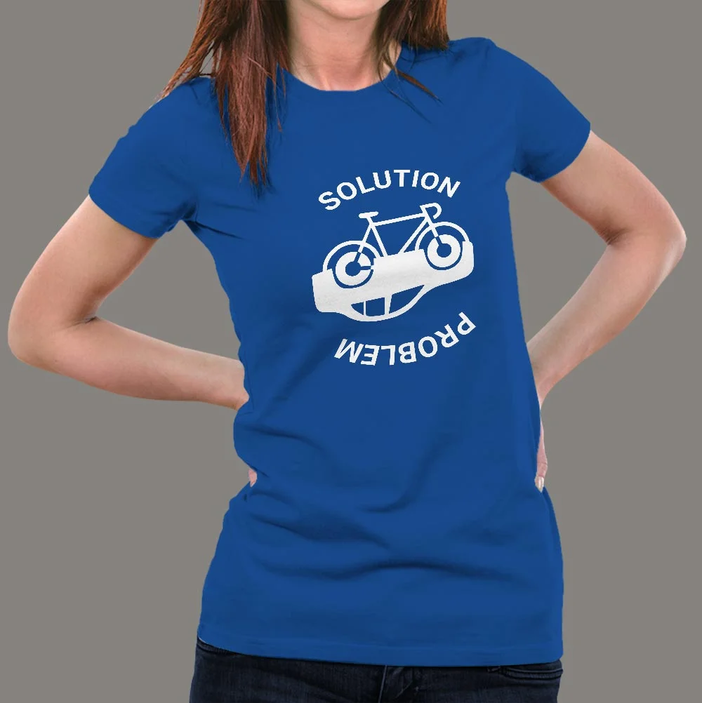 Solution for pollution Bicycling Women’s T-Shirt