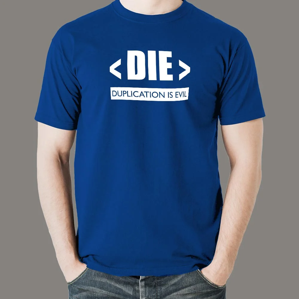 Duplication Is Evil Men's Coder Tee