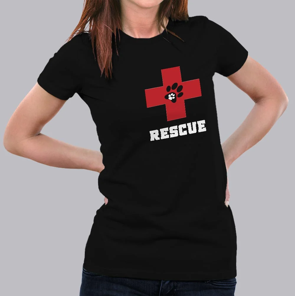 Dog Rescue T-Shirt For Women