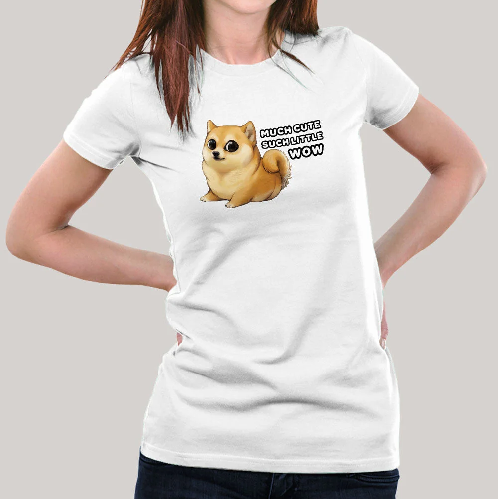 Cute Puppy Doge Meme - Women's T-shirt