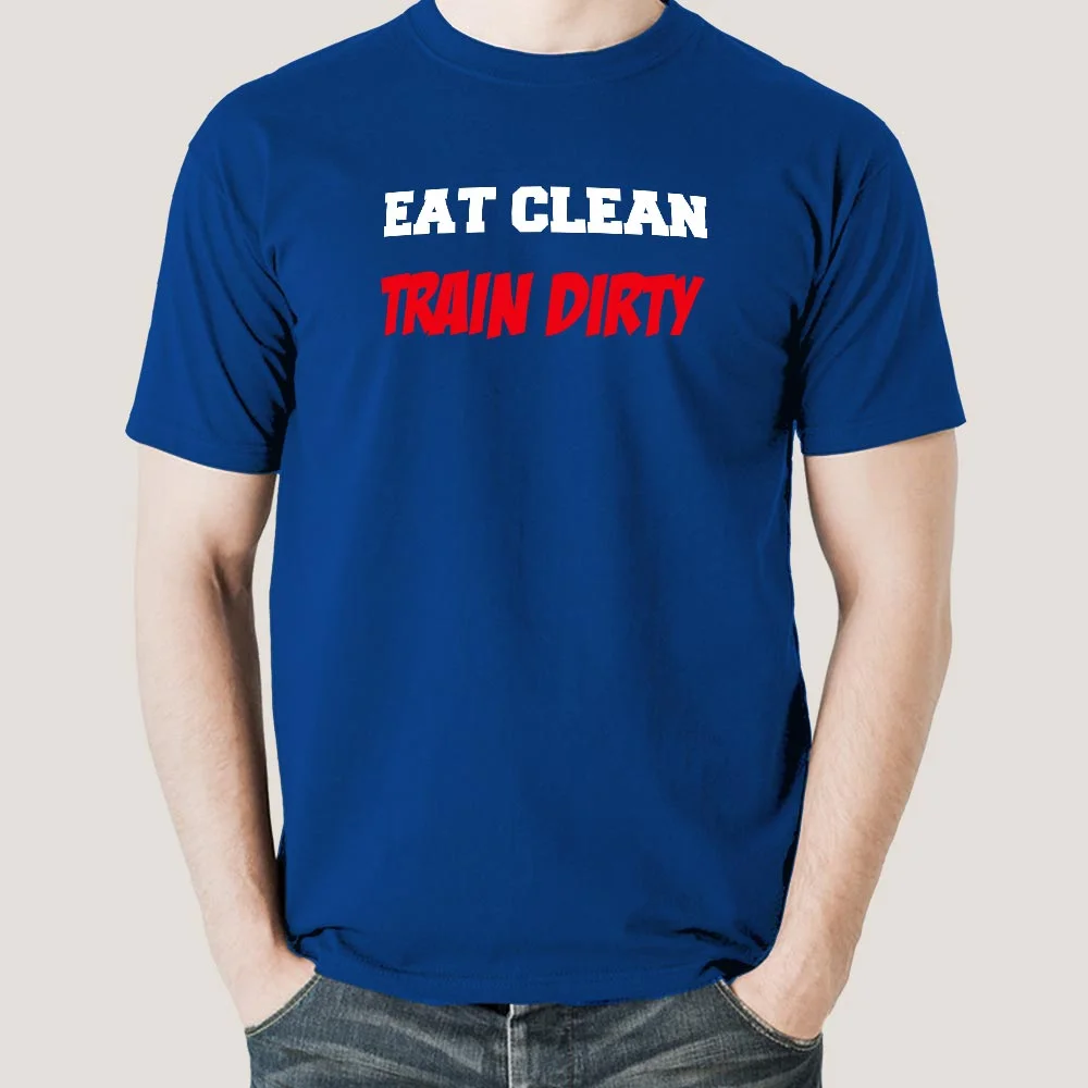 Eat Clean Train Dirty  Gym Men's T-shirt hover
