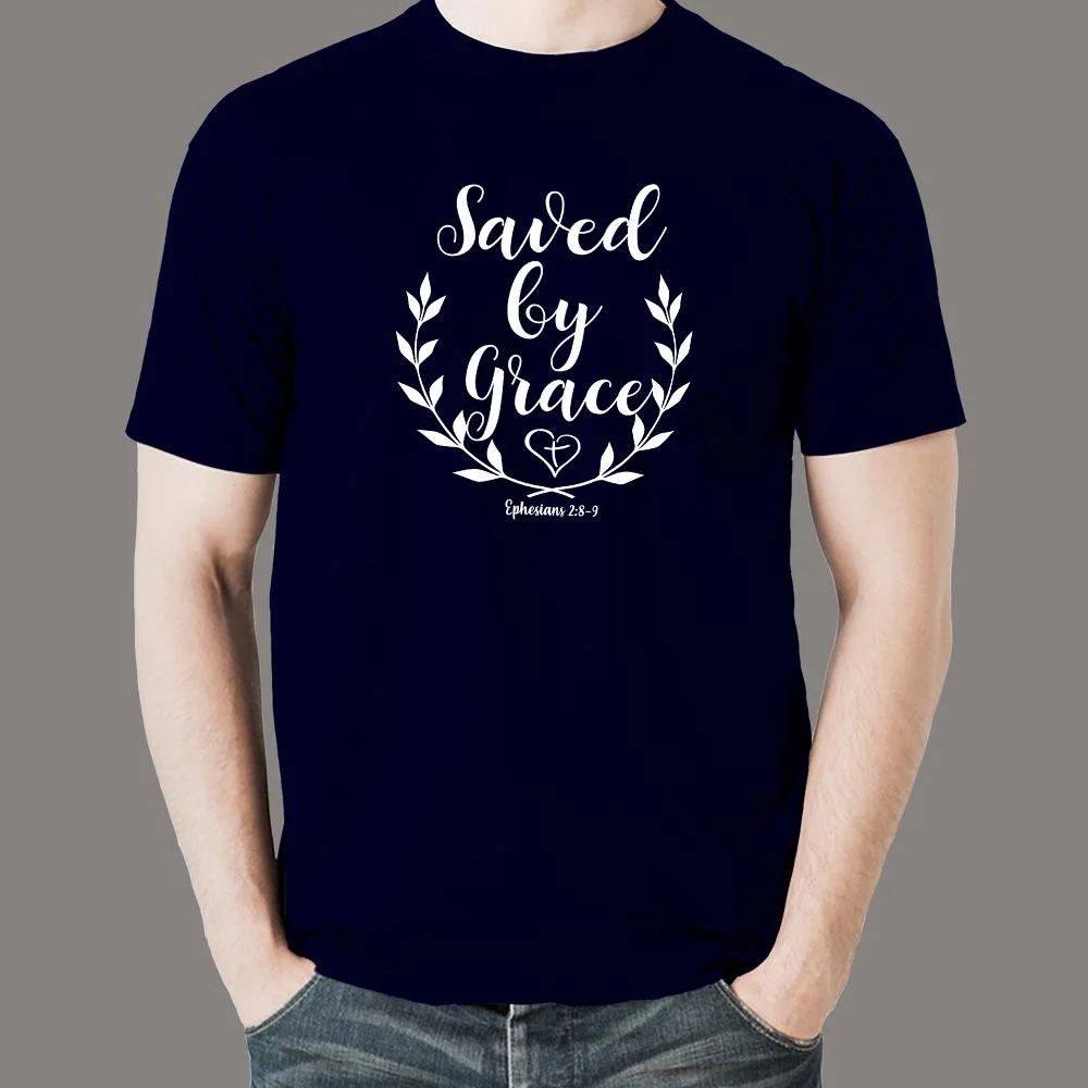 Ephesians 2:8-9: Saved by Grace Men's T-Shirt