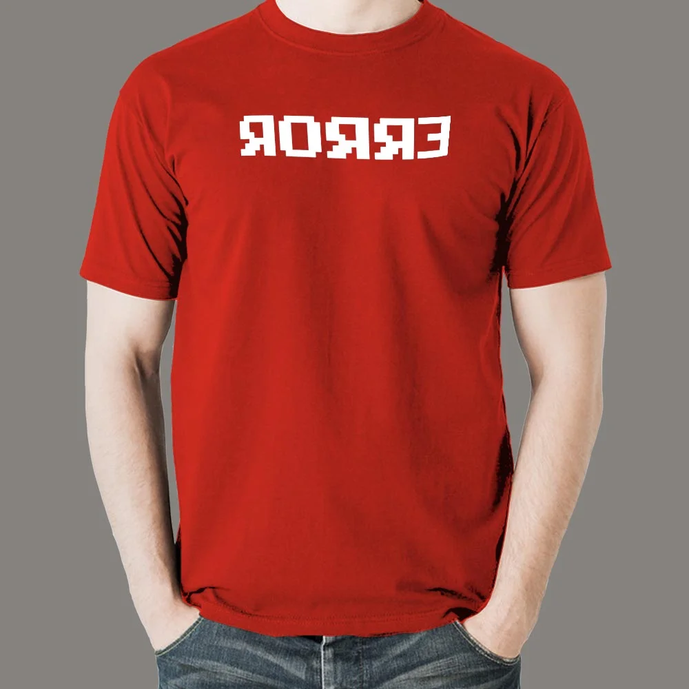 Men's Coding Error Message Geek Tee