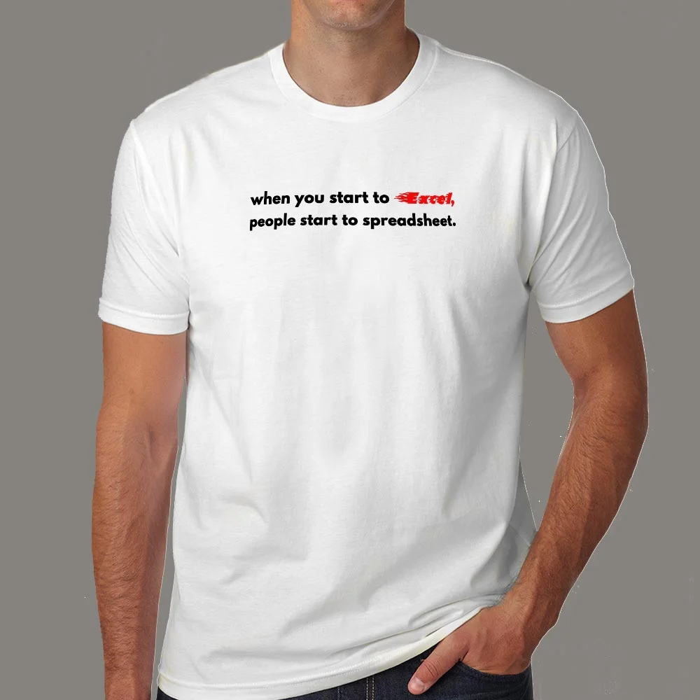 Excel to Spreadsheet Pro T-Shirt - Office Humor Unleashed