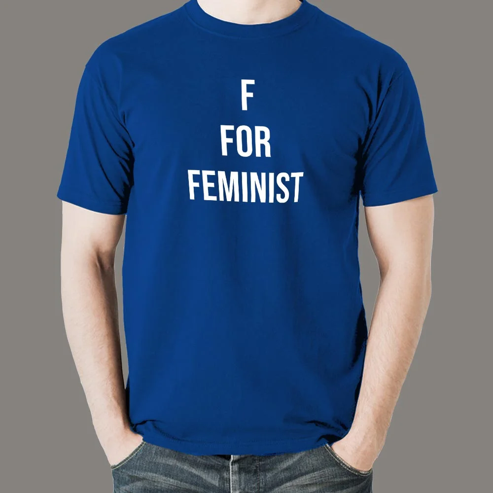 F For Feminist Men's T-Shirt