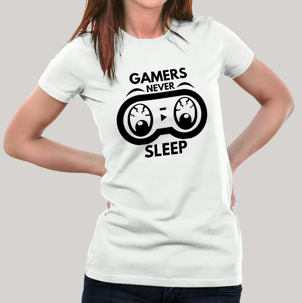 Gamer's Never Sleep - Women's T-Shirt