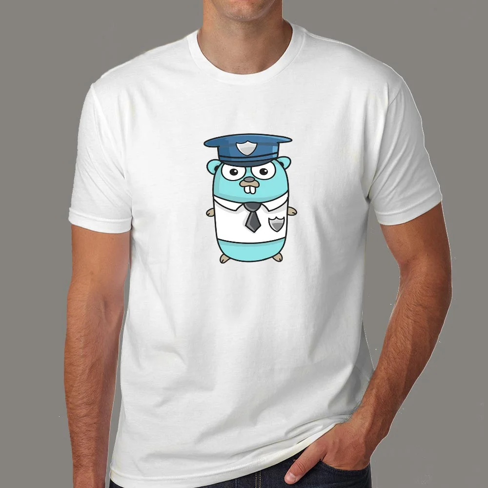 Golang Gopher Programmer T-Shirt For Men