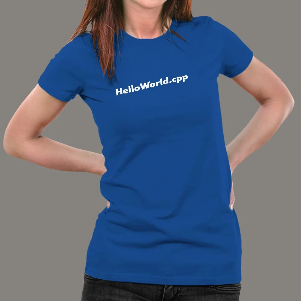 HelloWorld.cpp - Classic Programmer Women's Shirt