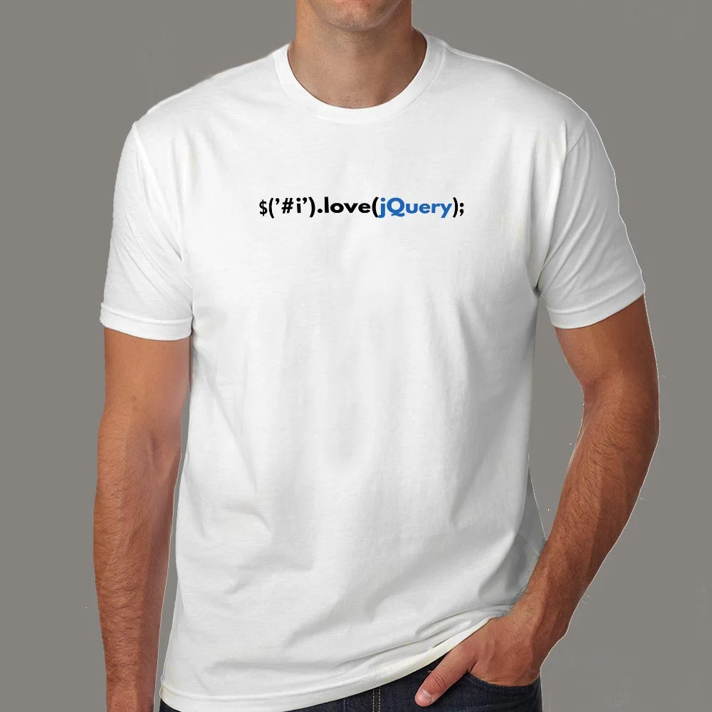 I Love jQuery Men's T-Shirt - Code with Passion