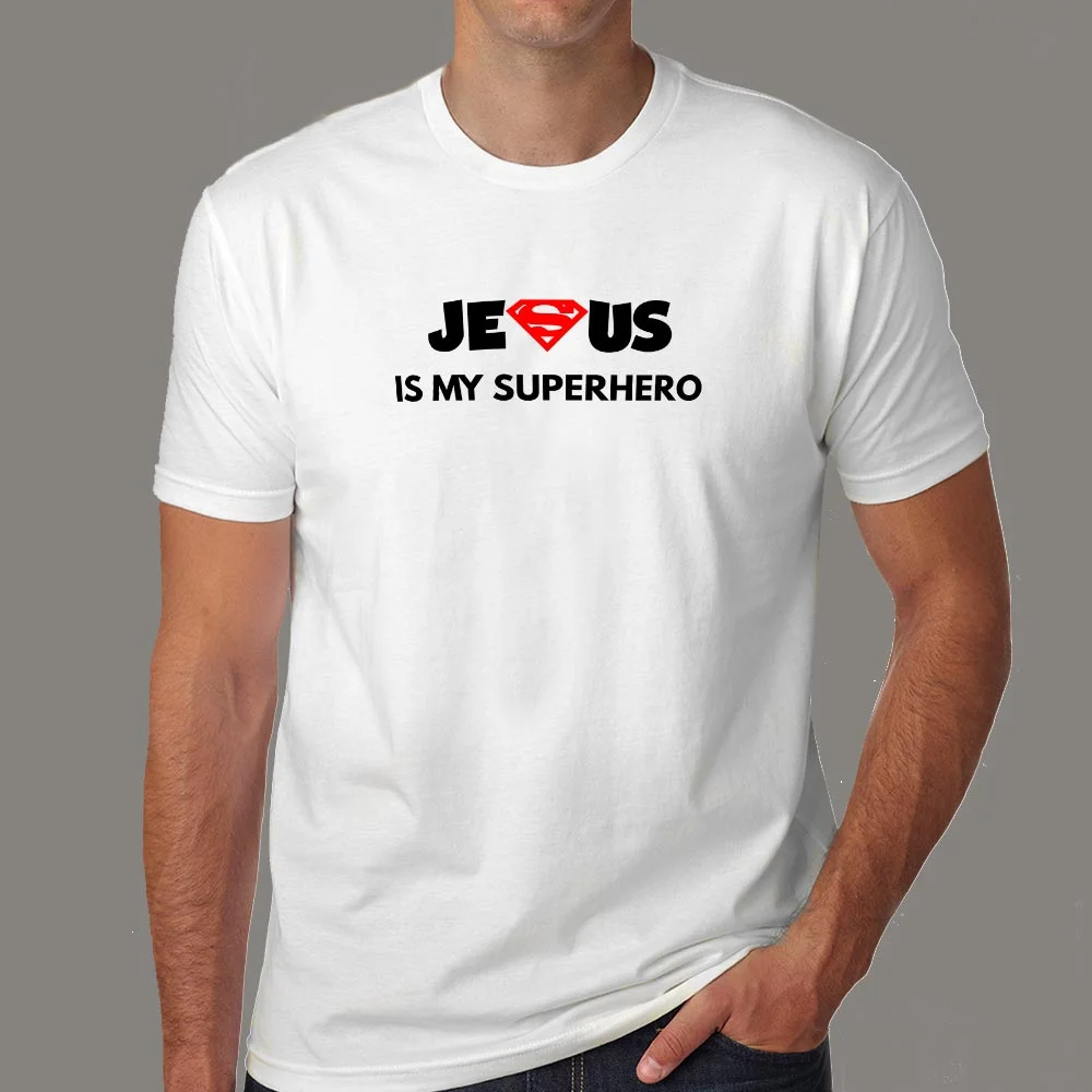 Jesus Is My Super Hero T-Shirt For Men
