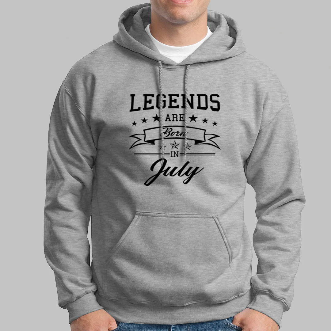 Legends are born in July Men's Hoodie