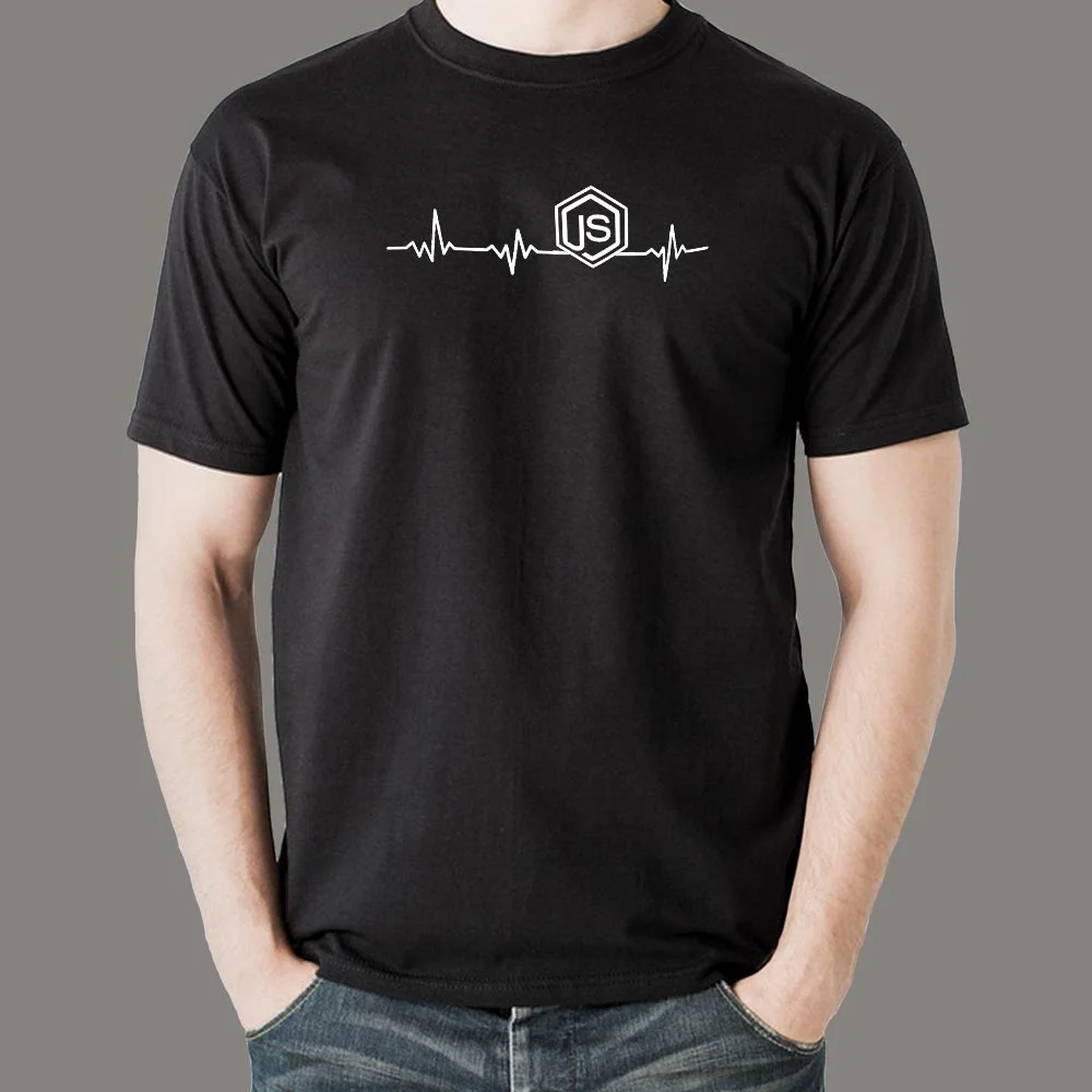 NodeJS Heartbeat T-Shirt - Pulse of JavaScript Coders