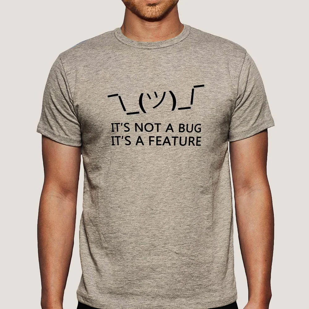 Not a Bug, It's a Feature Tee - Celebrate Coding Quirks