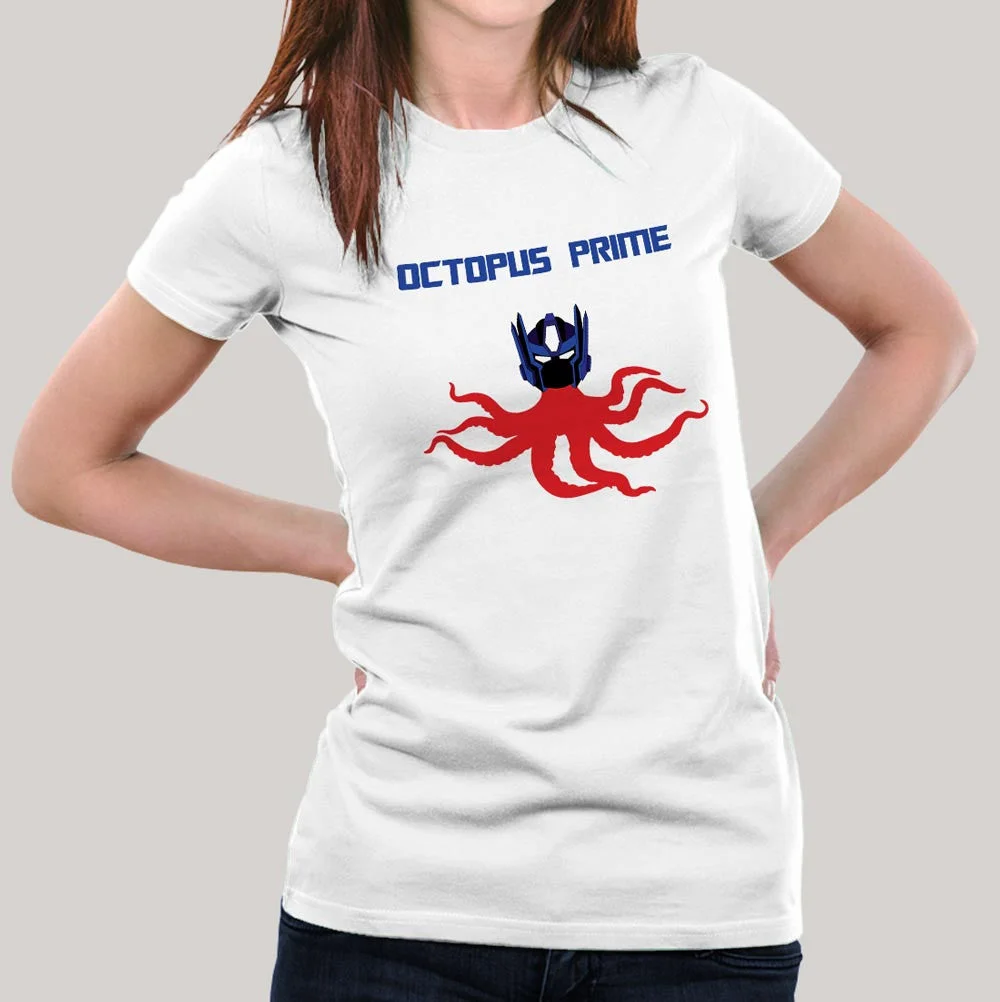 Octopus Prime / Optimus Prime Parody Women's T-shirt