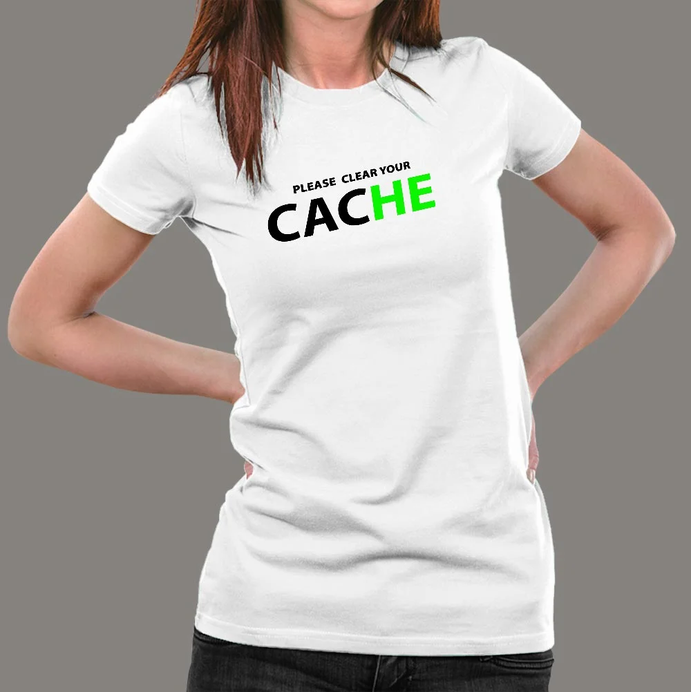 Please Clear Your Cache Women's Programmer T-Shirt