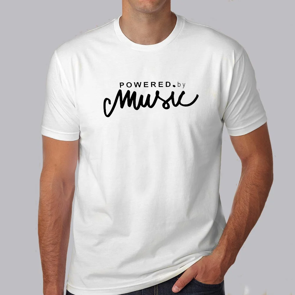 Energized By Tunes - Powered by Music Tee