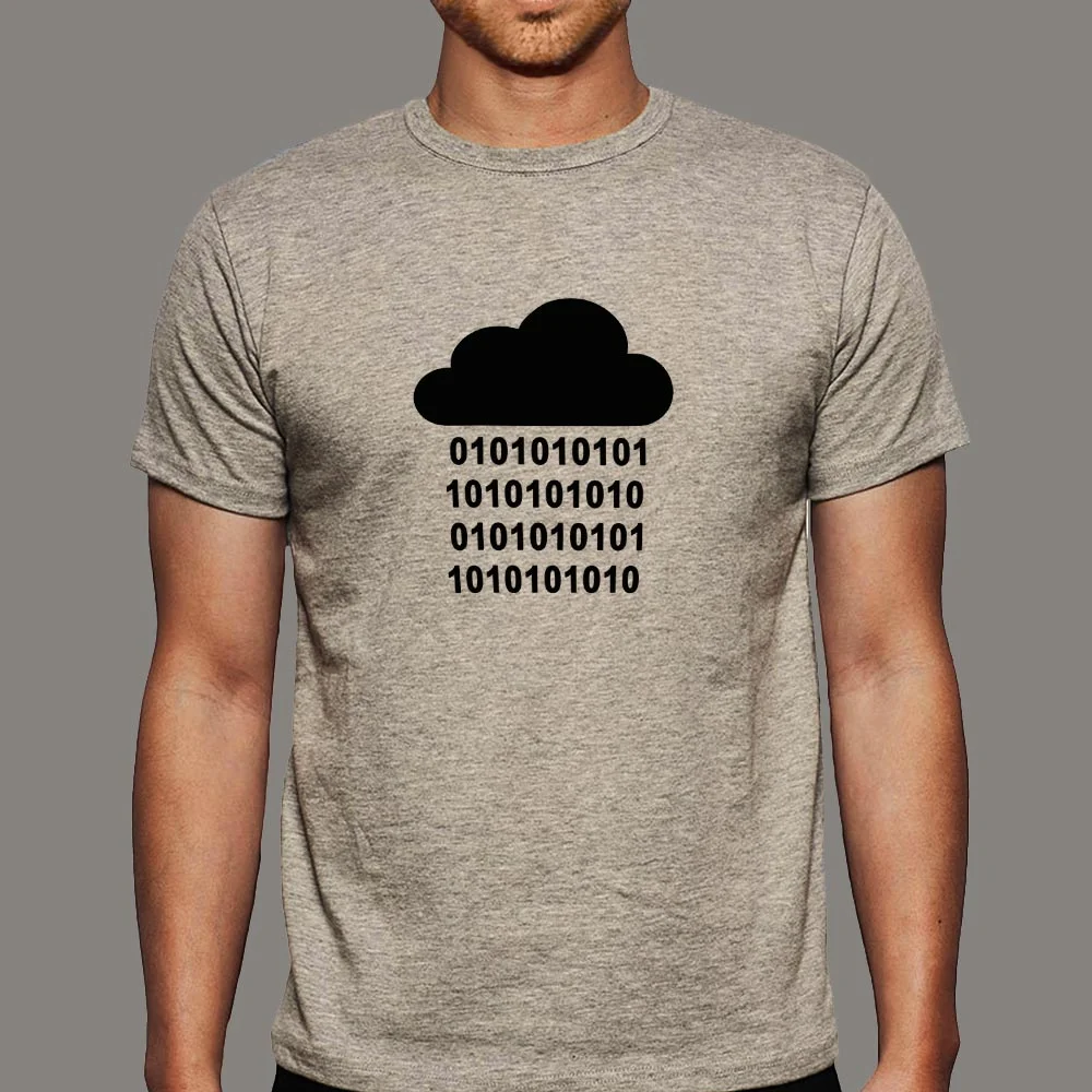 Binary Rain Coder T-Shirt - Dive Into the Matrix