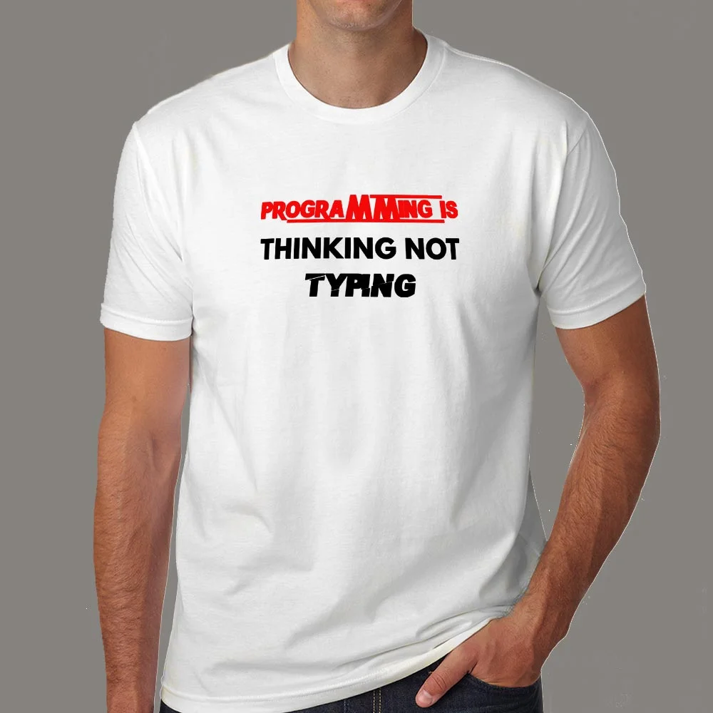 Programming Wisdom Men's T-Shirt - Think, Then Code
