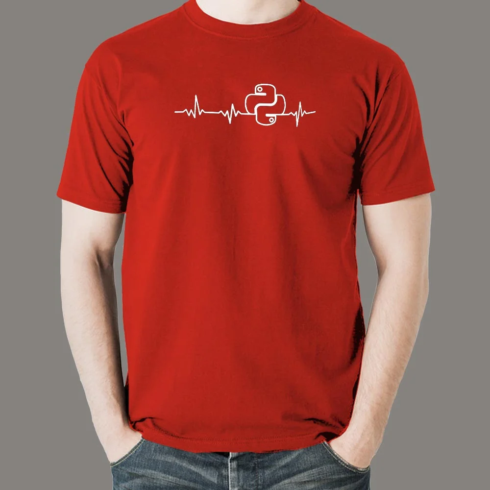 Python Heartbeat Tee - Code Runs Deep