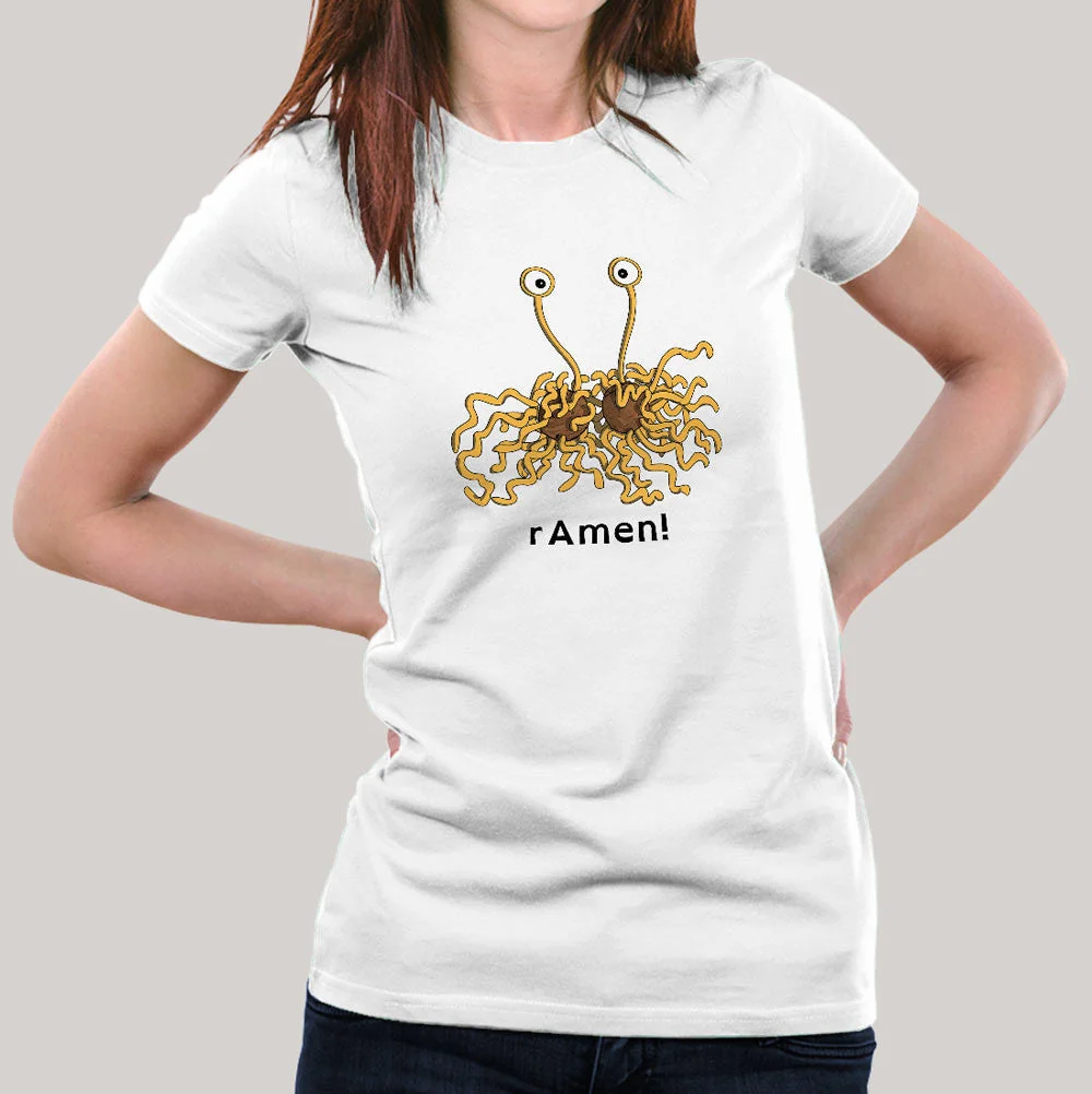 Flying Spaghetti Monster (FSM) Women's Atheist T-shirt