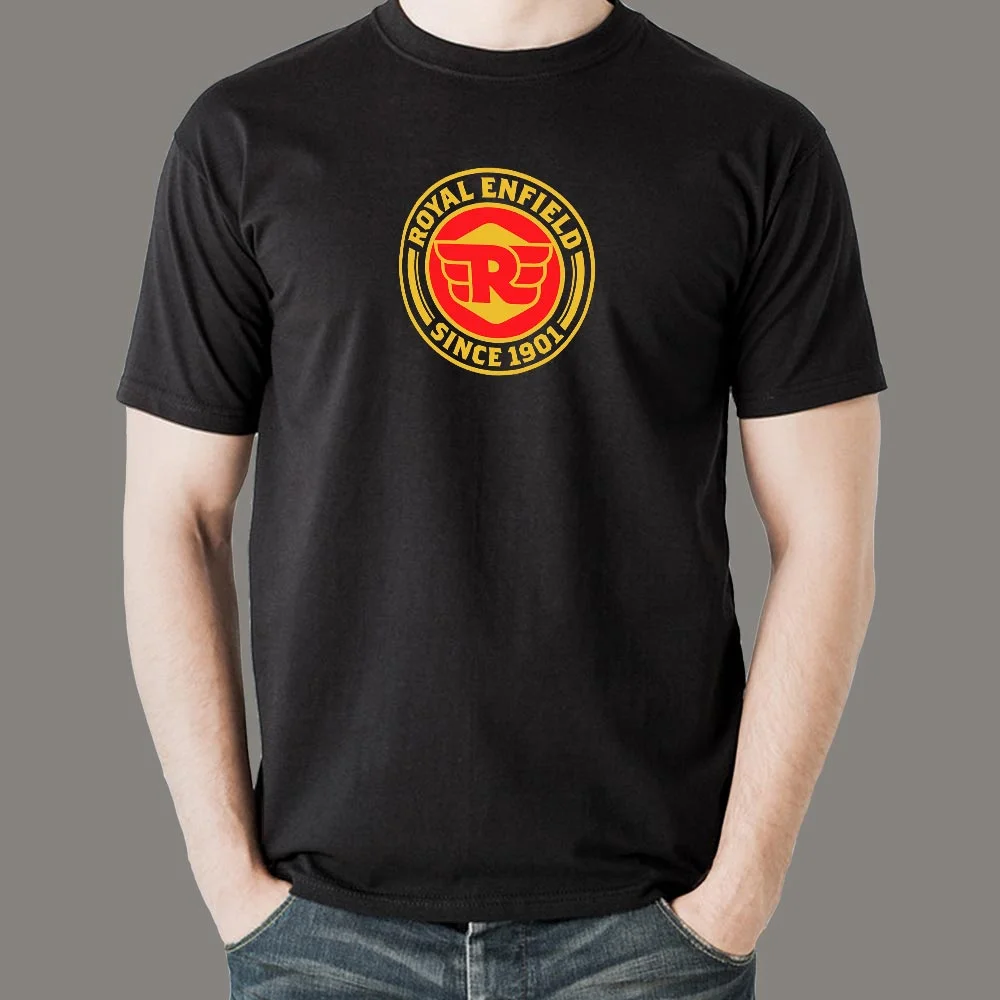 Vintage Royal Enfield Men's Logo T-Shirt