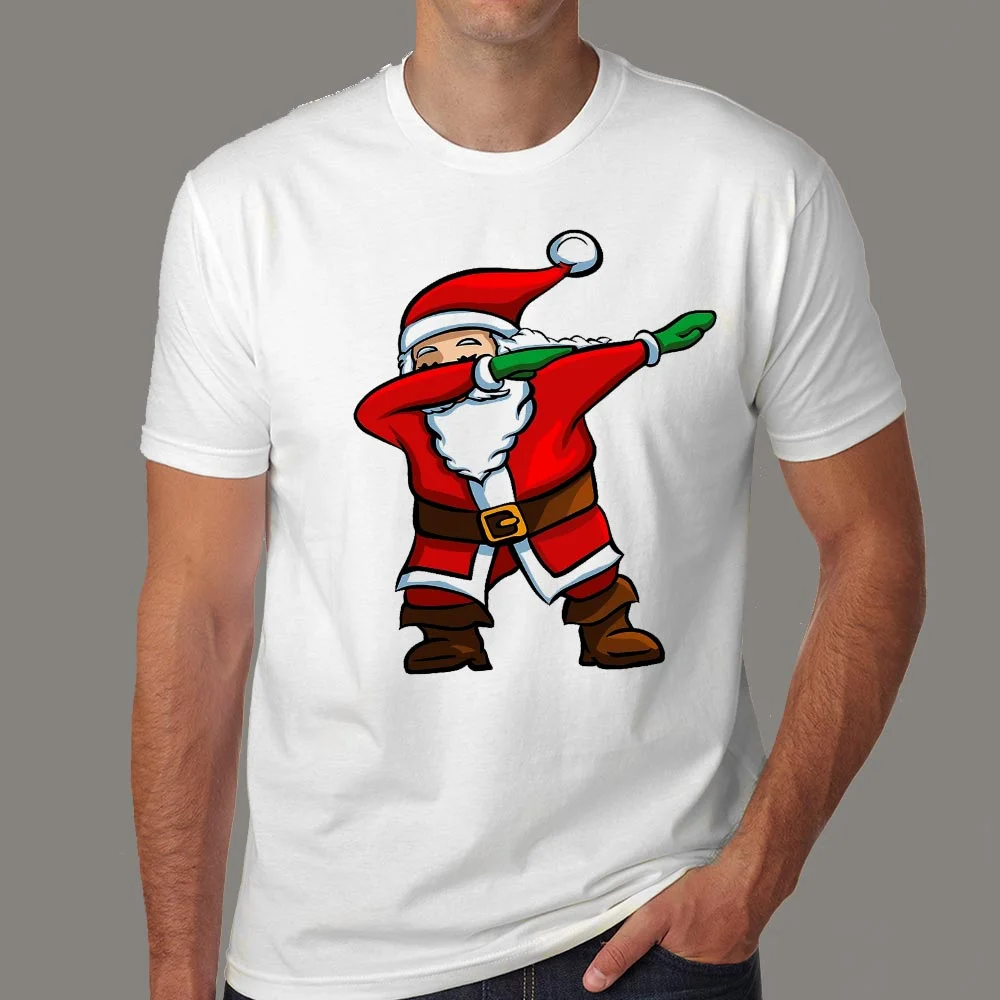 Santa Dabbing Funny Christmas  Men's T-shirt