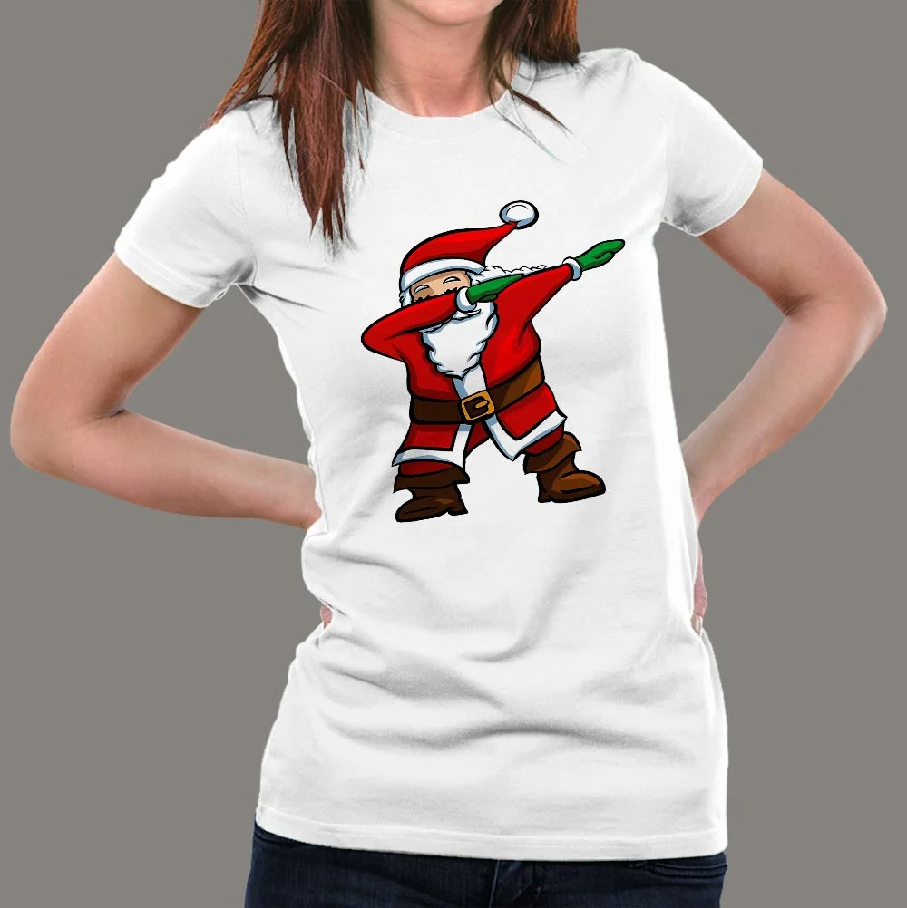 Santa Dabbing Funny Christmas  Women's T-shirt