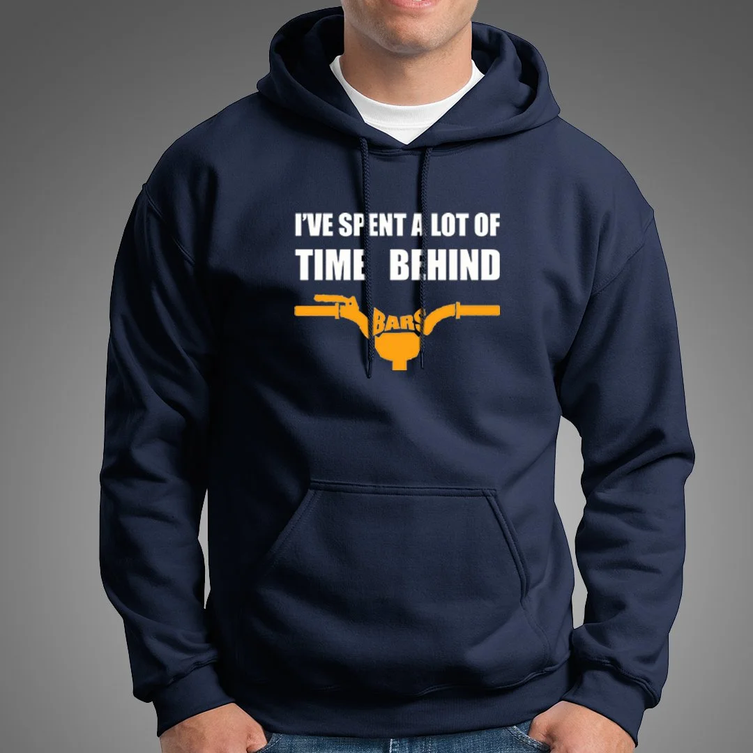 Spend Time Behind Bars - Biking Lifestyle Hoodie