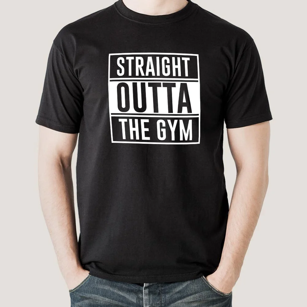 Straight Outta  Gym - Motivational Men's T-shirt