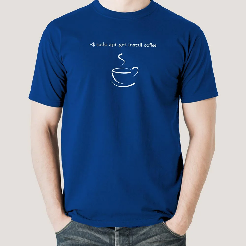 sudo apt-get install coffee - Brew & Code Tee