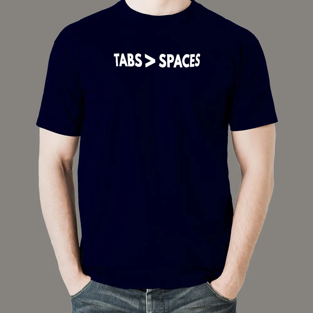 Tabs > Spaces Men's T-Shirt - The Indentation Debate