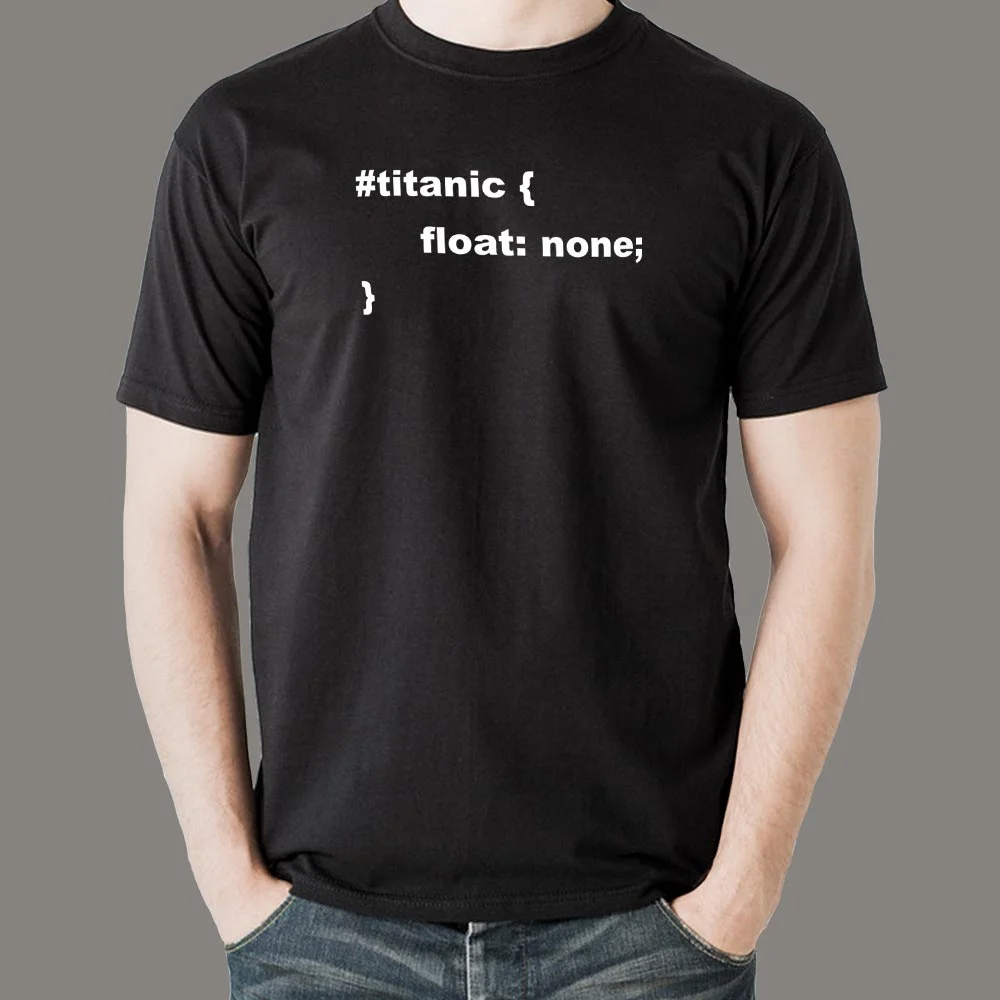 Titanic Coder Men's Humorous Shirt