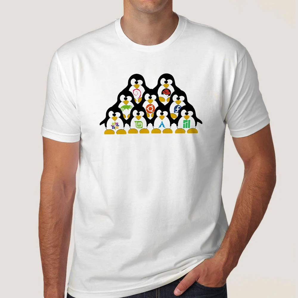 Tux Army Linux Tee - United in Open Source Freedom