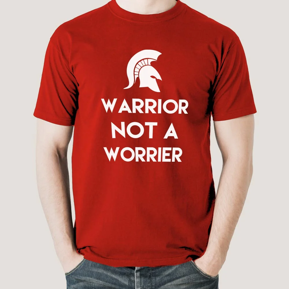 Buy Warrior Not a Worrier Men's T-shirt At Just Rs 349 On Sale!