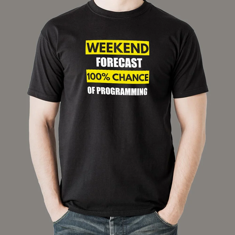 Weekend Forecast - Relaxing Geek Style Men's Tee
