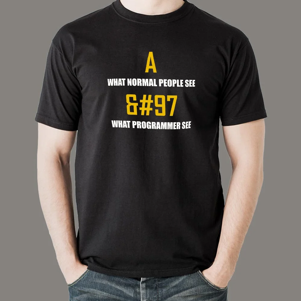 What Programmer See - Visionary Coder Men's T-Shirt