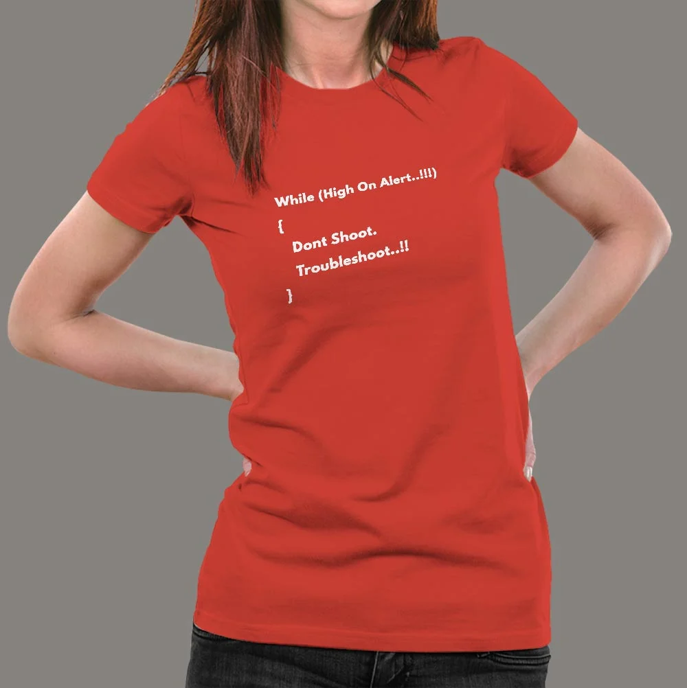 Funny Troubleshooting Women's Tech Tee