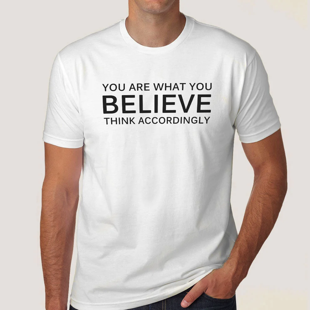 Buy You Are What you Believe Men's T-shirt At Just Rs 349 On Sale!