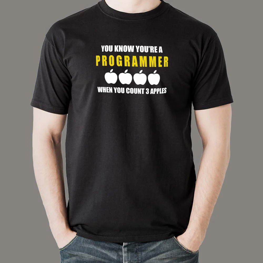 Programmer Apple Count T-Shirt - Debugging Reality